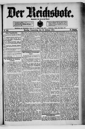 Der Reichsbote on Feb 22, 1912