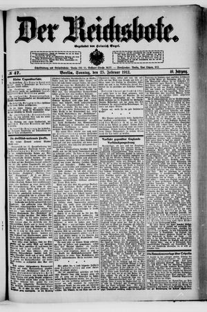 Der Reichsbote vom 25.02.1912