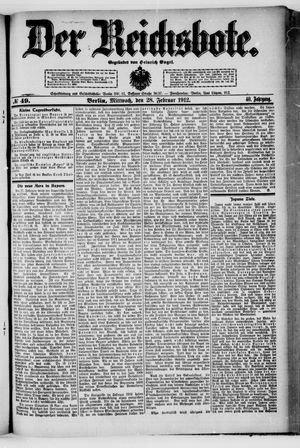 Der Reichsbote vom 28.02.1912