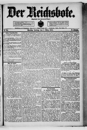 Der Reichsbote on Mar 1, 1912