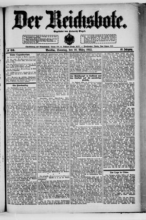 Der Reichsbote vom 10.03.1912