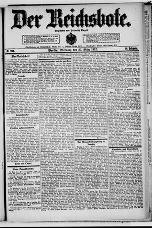 Der Reichsbote vom 27.03.1912