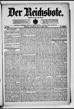 Der Reichsbote vom 04.04.1912