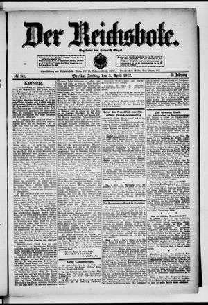Der Reichsbote on Apr 5, 1912