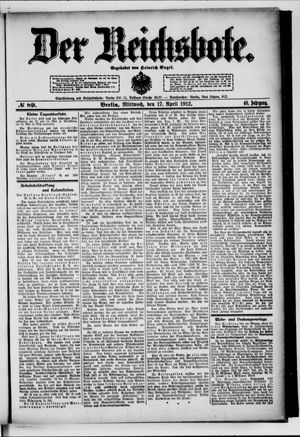 Der Reichsbote vom 17.04.1912