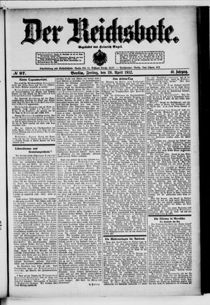 Der Reichsbote on Apr 26, 1912