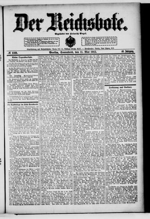 Der Reichsbote vom 11.05.1912