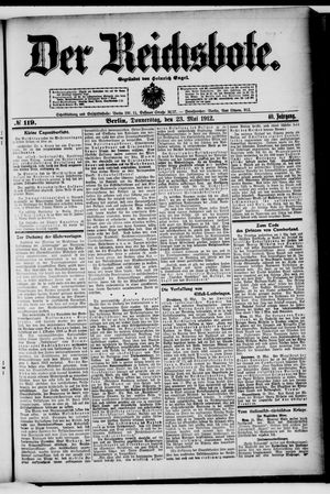 Der Reichsbote vom 23.05.1912