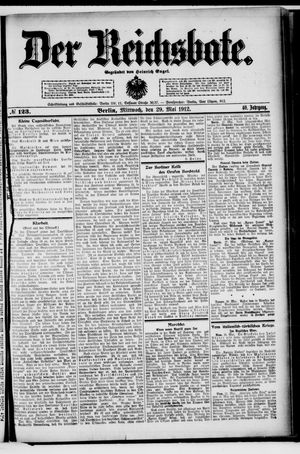 Der Reichsbote vom 29.05.1912
