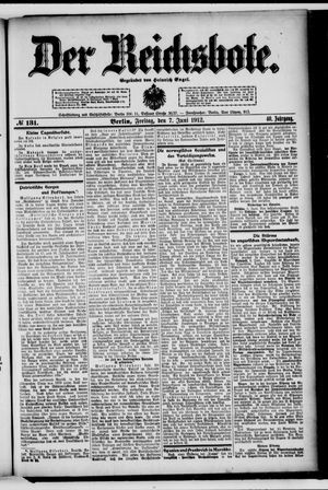 Der Reichsbote vom 07.06.1912