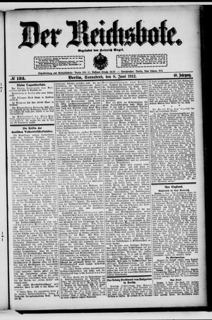 Der Reichsbote vom 08.06.1912