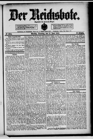 Der Reichsbote vom 11.06.1912