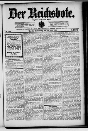 Der Reichsbote vom 20.06.1912
