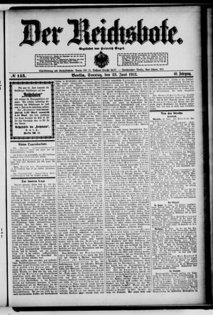 Der Reichsbote vom 23.06.1912