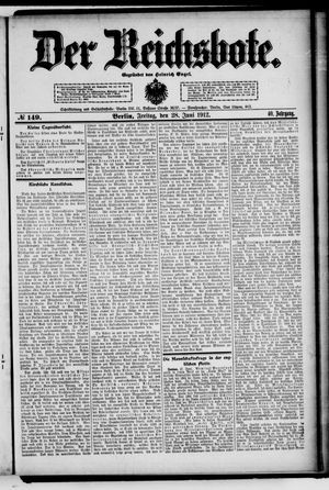 Der Reichsbote vom 28.06.1912