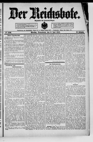 Der Reichsbote vom 06.07.1912