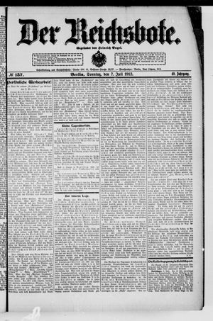 Der Reichsbote vom 07.07.1912