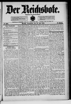 Der Reichsbote vom 20.07.1912