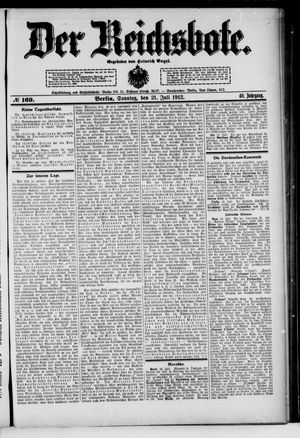Der Reichsbote on Jul 21, 1912