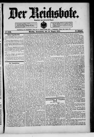 Der Reichsbote vom 10.08.1912
