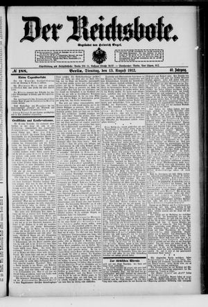 Der Reichsbote vom 13.08.1912