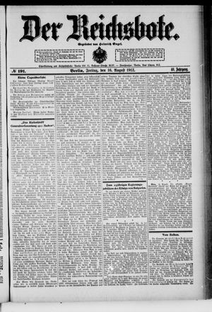 Der Reichsbote vom 16.08.1912