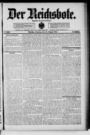 Der Reichsbote vom 25.08.1912