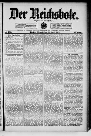 Der Reichsbote vom 28.08.1912