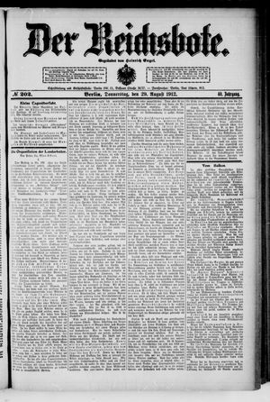 Der Reichsbote vom 29.08.1912