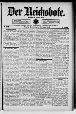 Der Reichsbote vom 31.08.1912