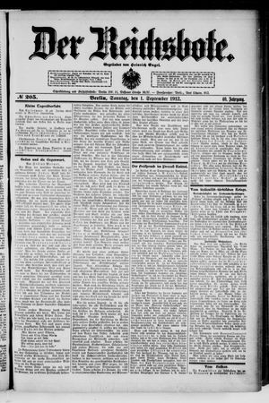 Der Reichsbote vom 01.09.1912