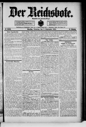Der Reichsbote vom 03.09.1912