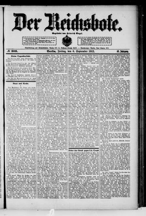 Der Reichsbote vom 06.09.1912
