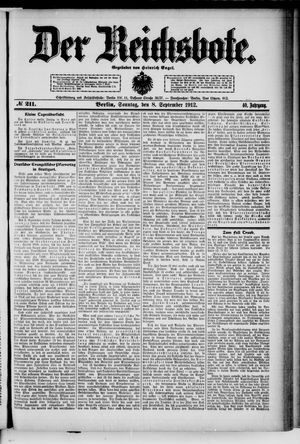Der Reichsbote vom 08.09.1912