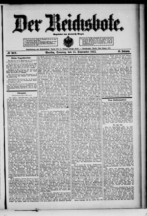 Der Reichsbote vom 15.09.1912