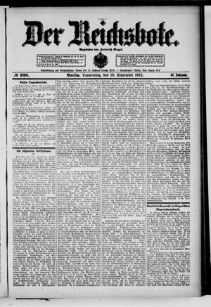 Der Reichsbote vom 19.09.1912