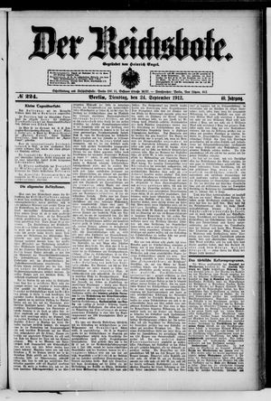 Der Reichsbote vom 24.09.1912