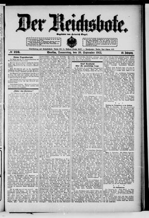 Der Reichsbote vom 26.09.1912