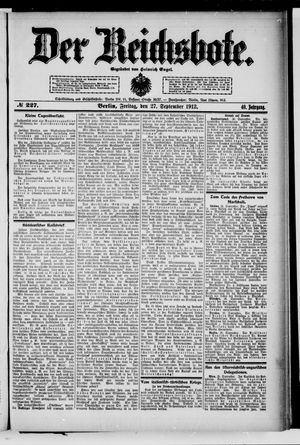 Der Reichsbote vom 27.09.1912