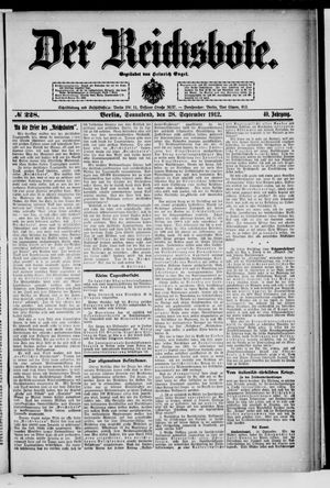 Der Reichsbote vom 28.09.1912