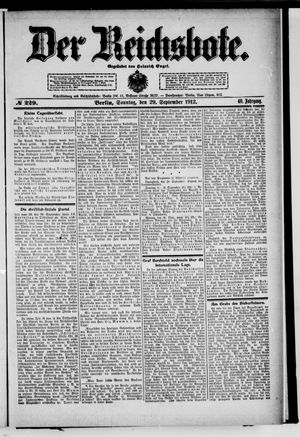 Der Reichsbote vom 29.09.1912