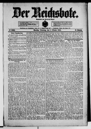 Der Reichsbote vom 01.10.1912