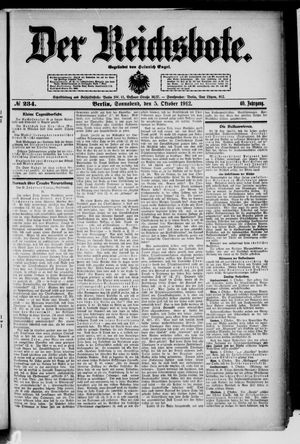 Der Reichsbote vom 05.10.1912