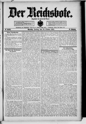 Der Reichsbote vom 18.10.1912