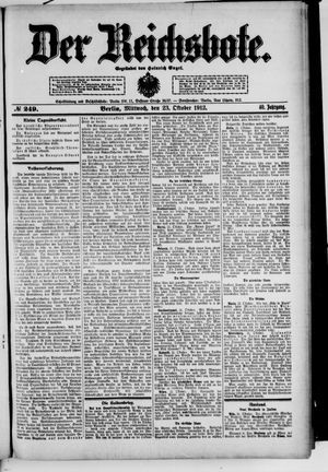 Der Reichsbote vom 23.10.1912