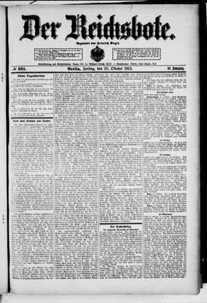 Der Reichsbote vom 25.10.1912