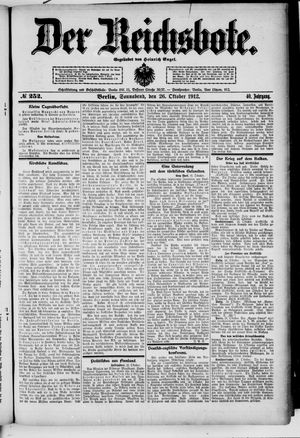 Der Reichsbote vom 26.10.1912