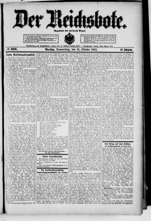 Der Reichsbote vom 31.10.1912