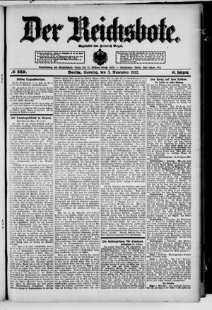 Der Reichsbote vom 03.11.1912