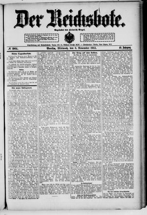 Der Reichsbote vom 06.11.1912